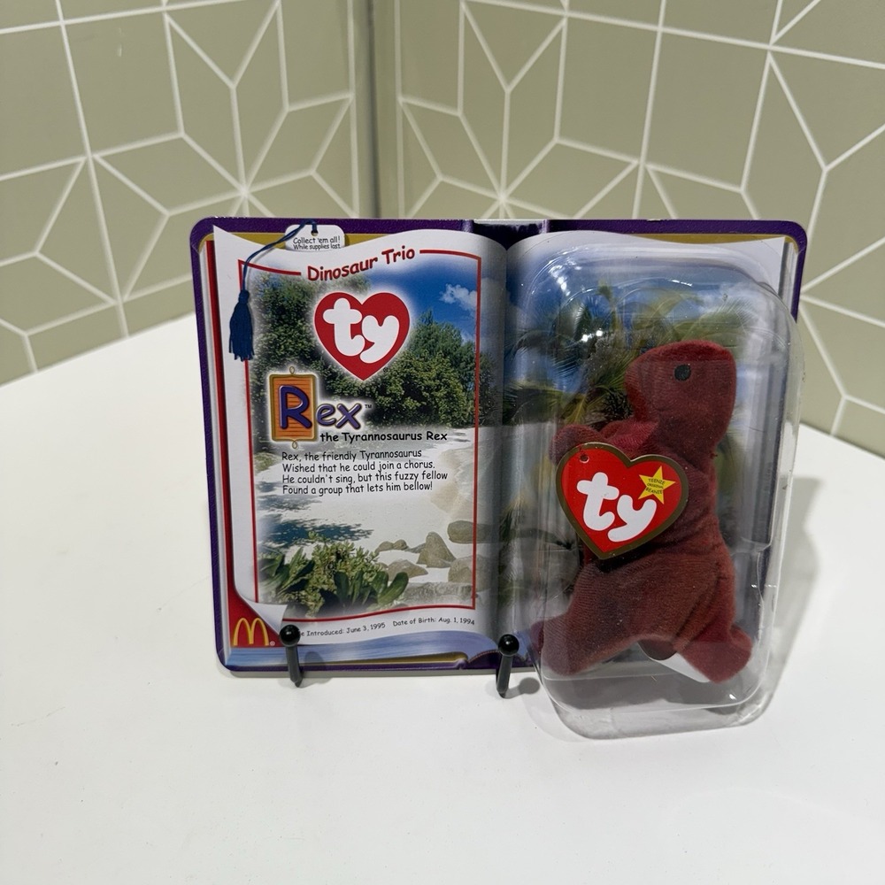 2000 Ty Teenie Beanie Babies Rex The Tyrannosaurus Rex #2 McDonald's